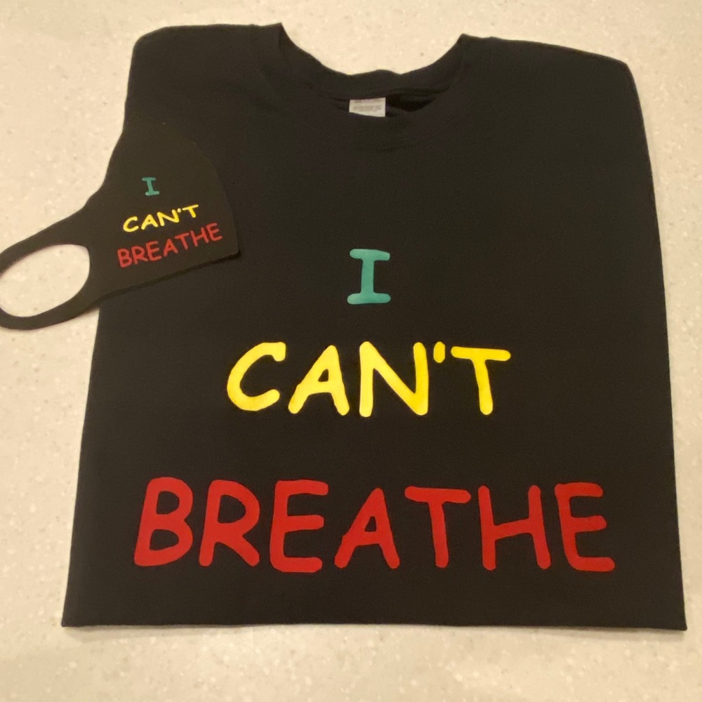 “ I can’t breathe “ tee and mask bundle